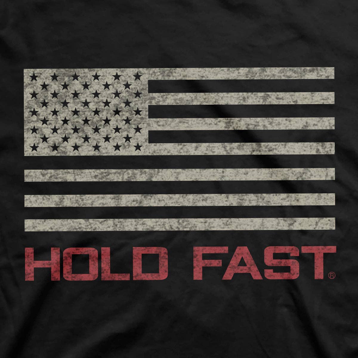 Black Hold Fast 'Freedom Fighter Eagle' Mens T-Shirt-105218