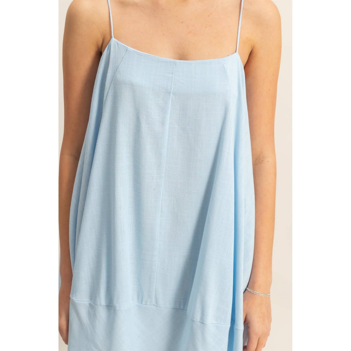 Sleeveless A-Line Flowy Cami Mini Dress
