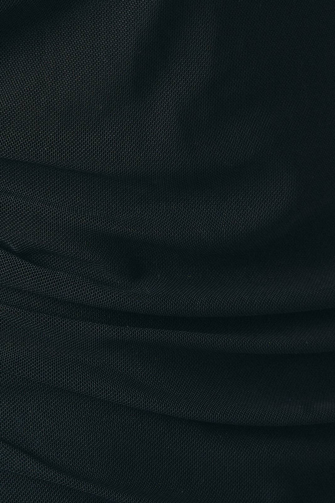 Black Sheer Mock Neck Top - 140688