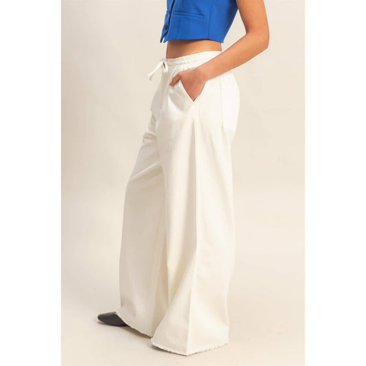 Light Denim Trendy Wide Bottom Jeans