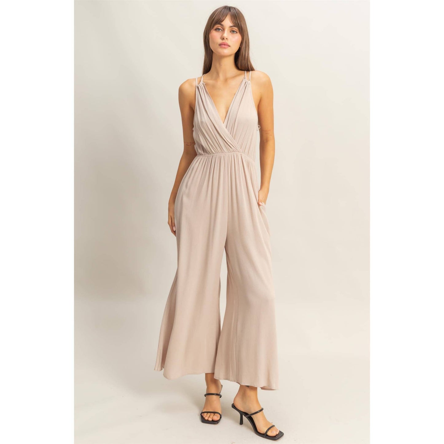 Halter Wide Leg Jumpsuit