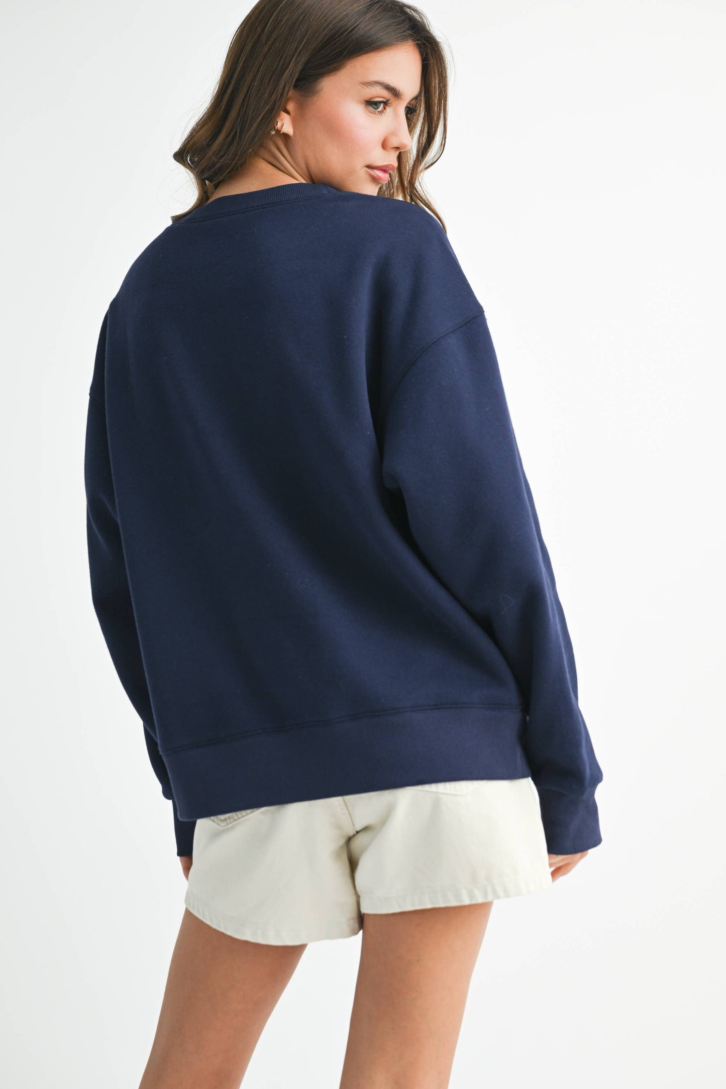 East Coast New England Graphic Fleece Oversized Pullover