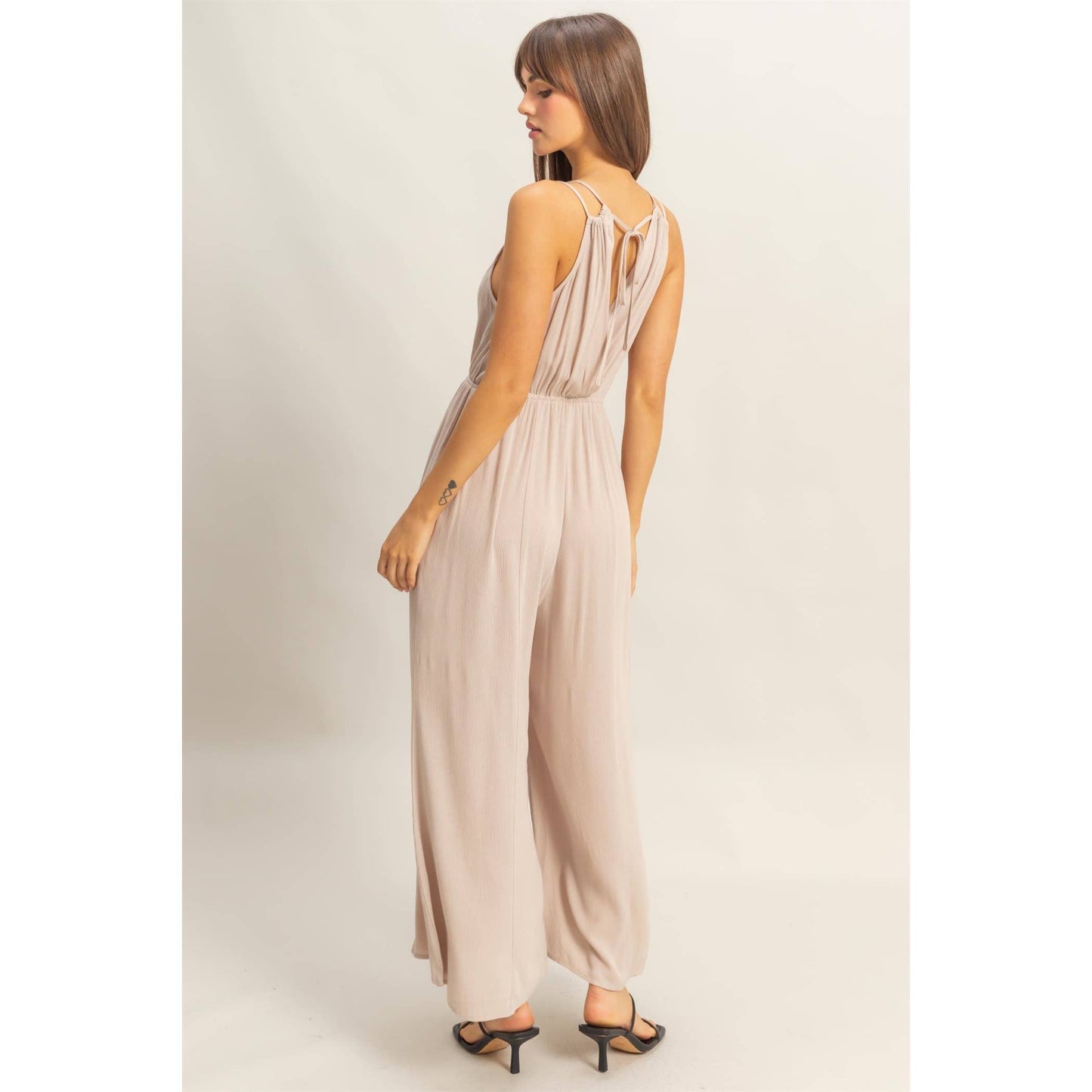 Halter Wide Leg Jumpsuit