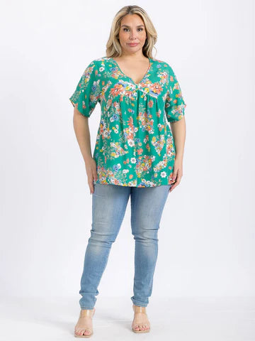 Short Sleeve Floral Top