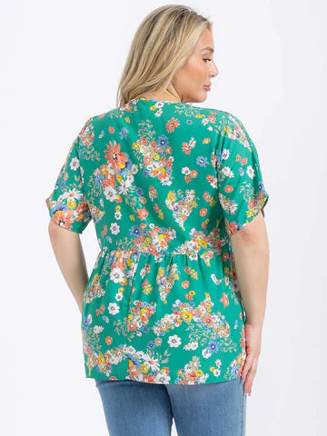 Short Sleeve Floral Top