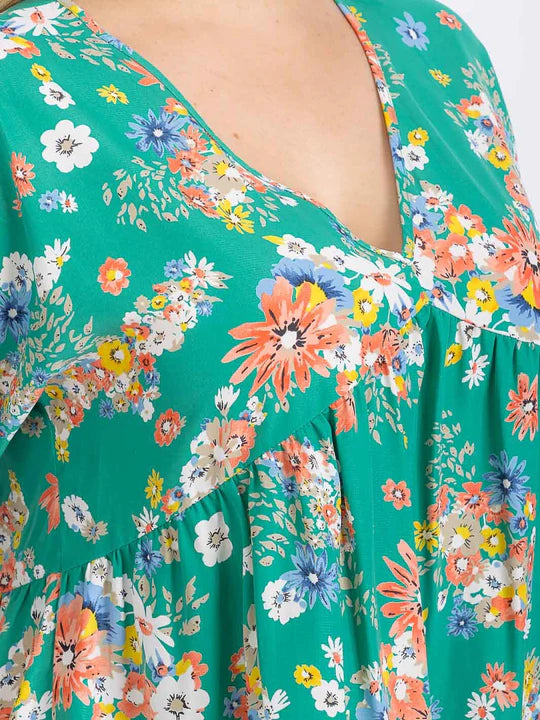 Short Sleeve Floral Top