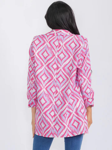 Vibrant Geo Design Blazer