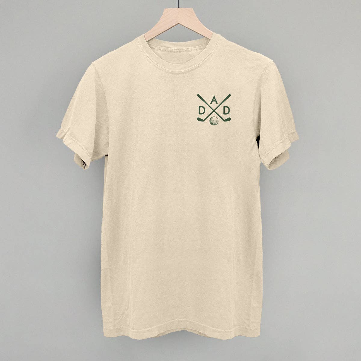 Golf Dad Cross Golf Clubs Comfort Colors Tee