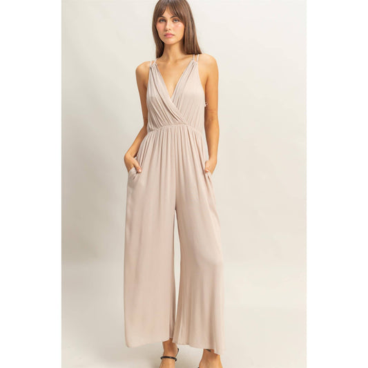 Halter Wide Leg Jumpsuit