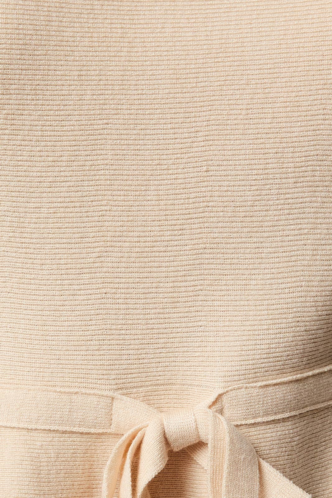 Cream Bow Tie Peplum Top