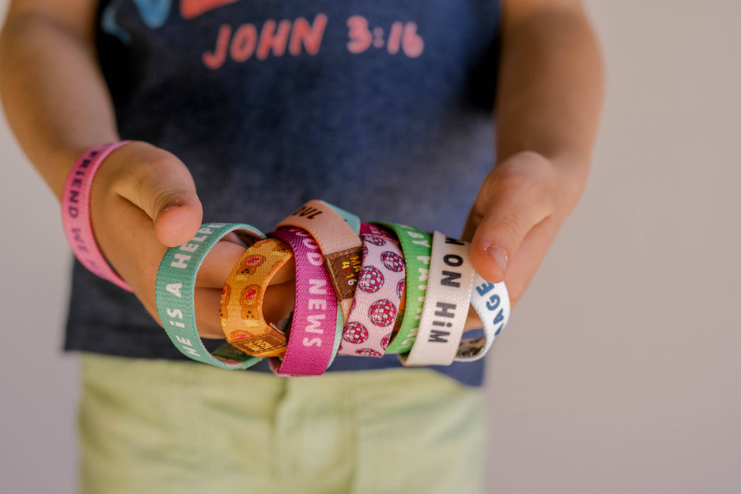 Purple Band Spread The Good News Kids Bracelet