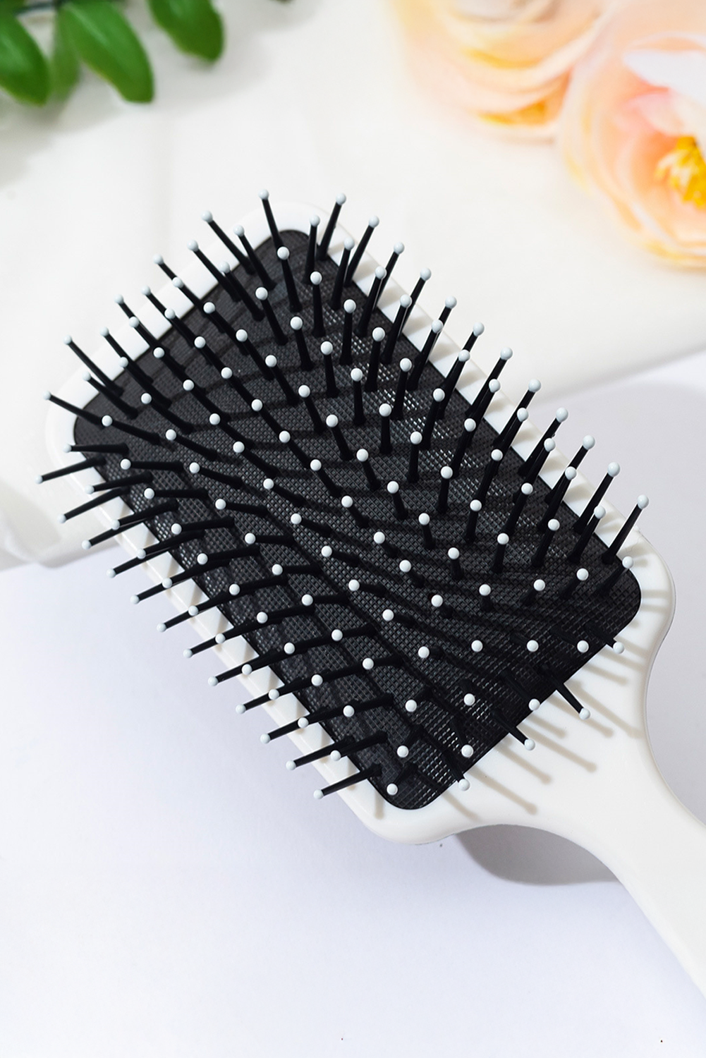 Pink Bow Print Paddle Anti-Static Air Cushion Hair Brush