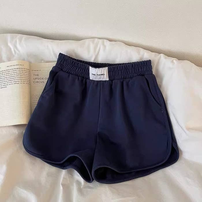 Navy Sports Hot Shorts-113361