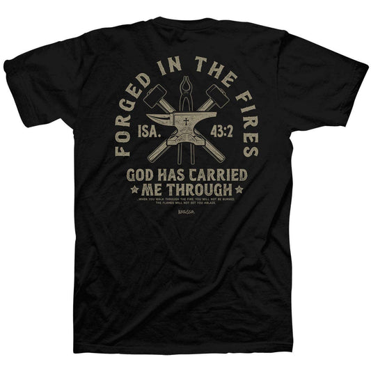 Black Christian 'Forged In Fires' Men's T-Shirt- 105007