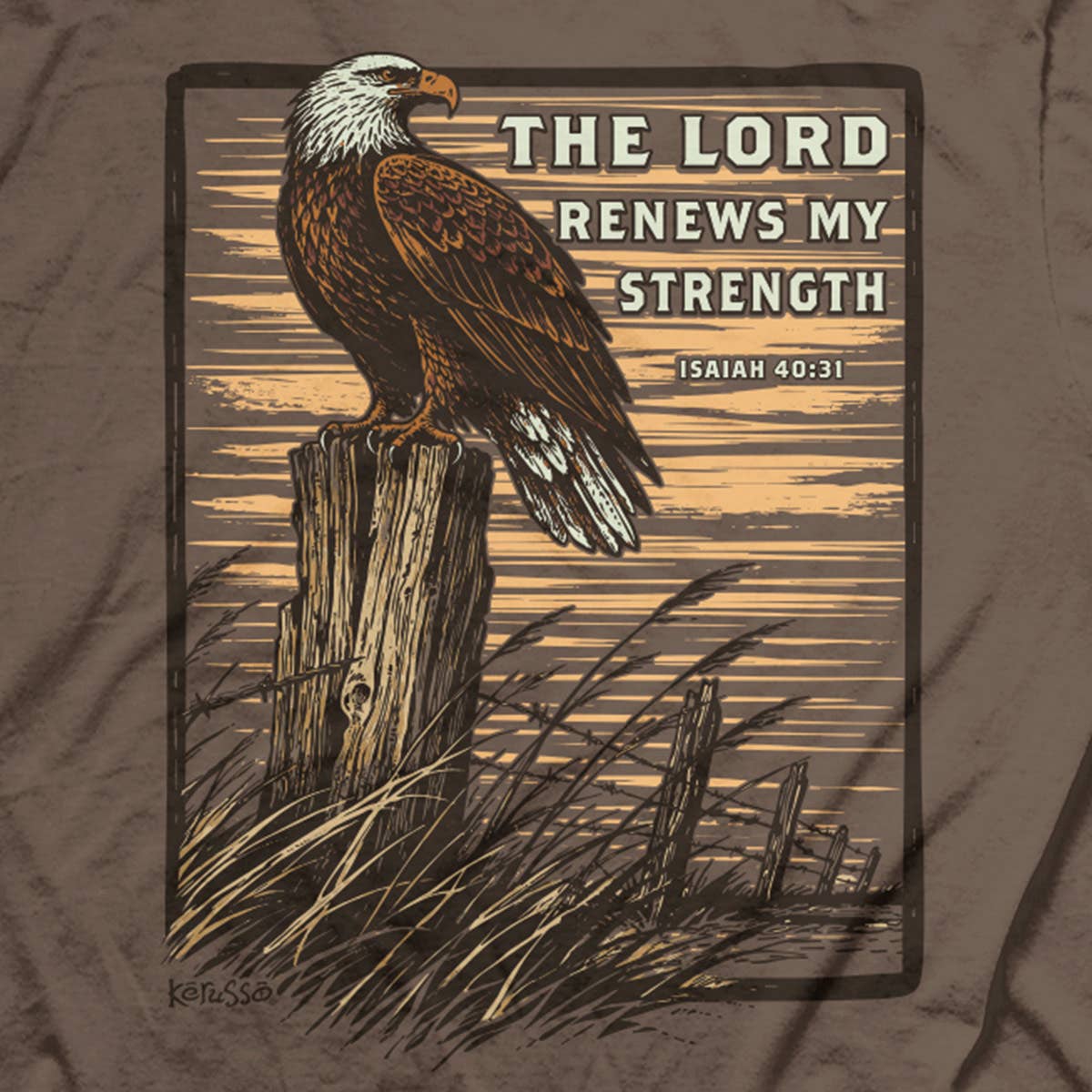 Brown Savana Renewed Eagle T-Shirt