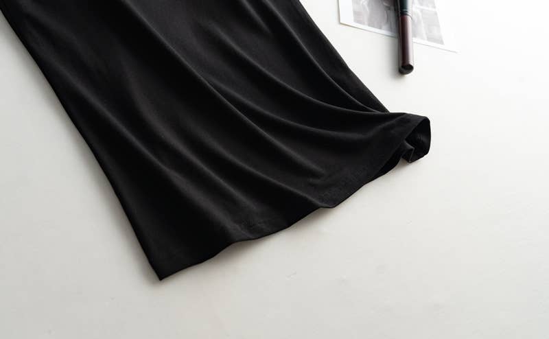 Black Camisole Daily Basic Shelf Bra Tank- 180429