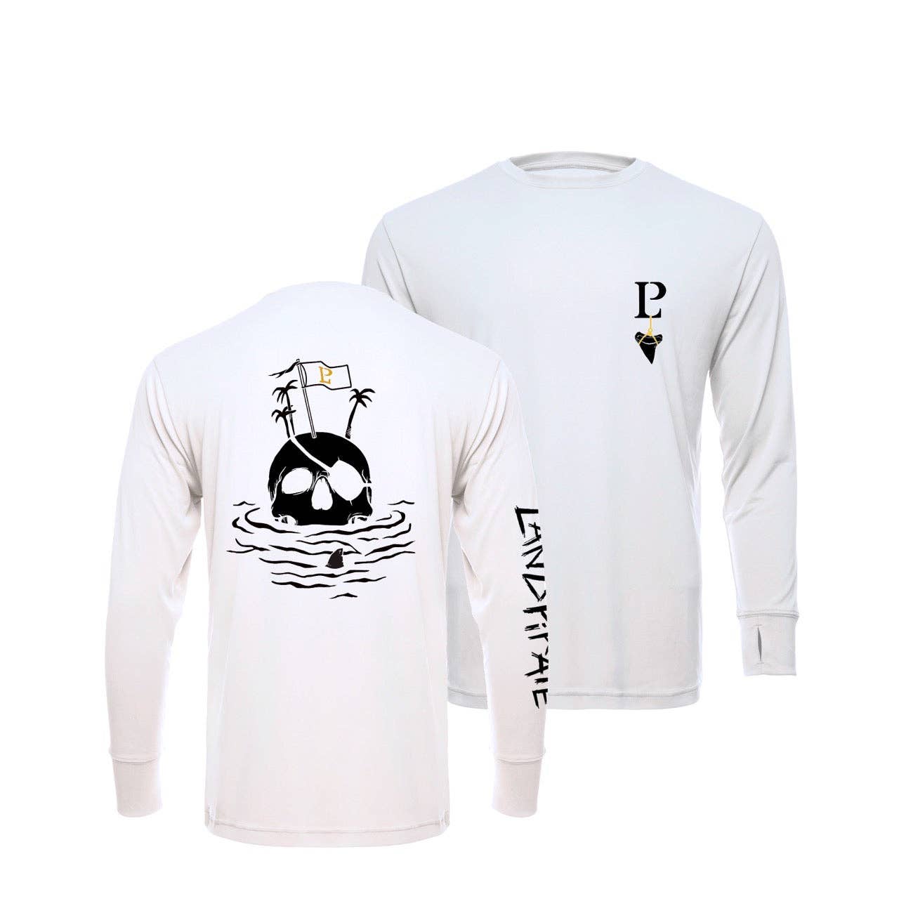 LP White UPF Sun Protection The 'Shady Castaway' Shirt