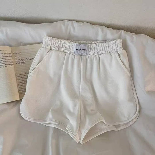 White Sports Hot Shorts-113361