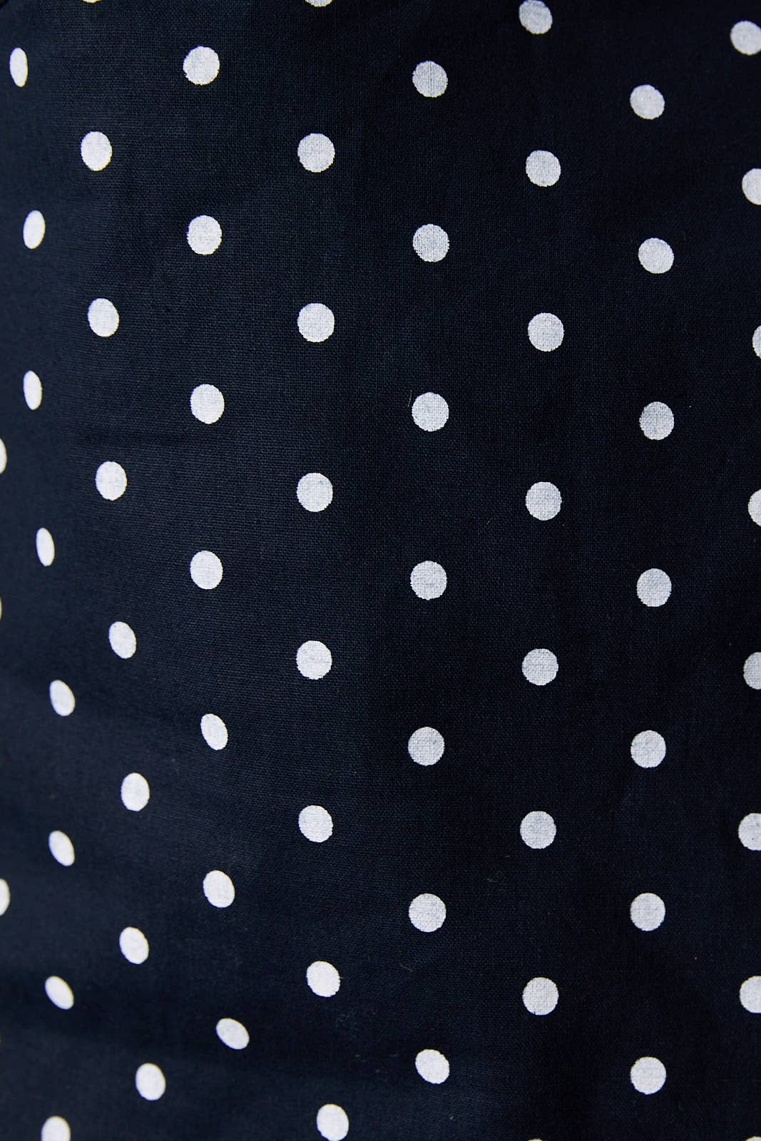 Navy and White Polka Dot Linen Shorts w/ Picot Edge Trim-118136