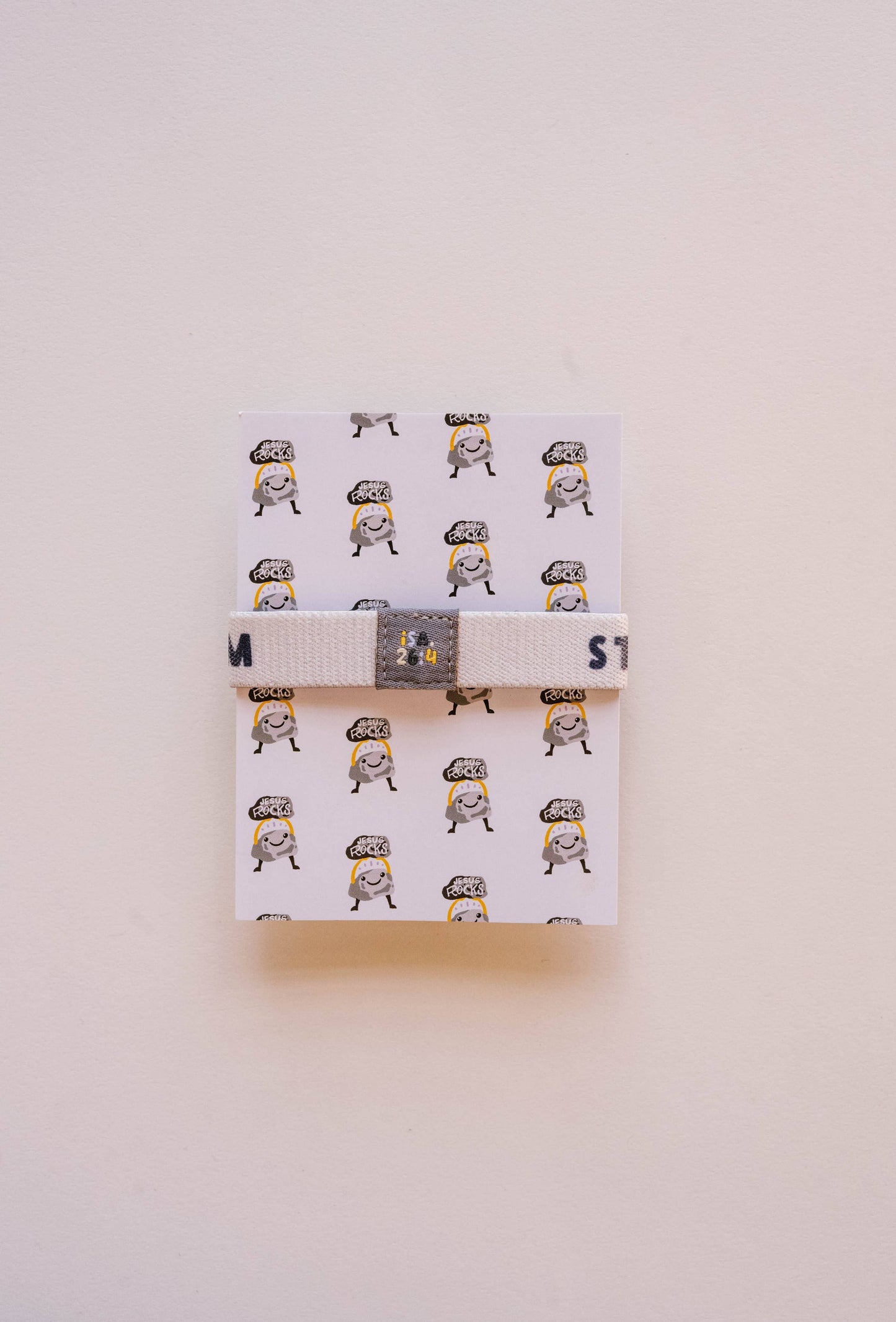 White Band Jesus Rocks Kids Bracelet - "Stand Firm On Him"
