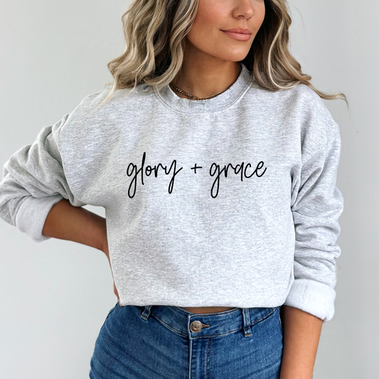 Glory + Grace  Heather Grey Sweatshirt