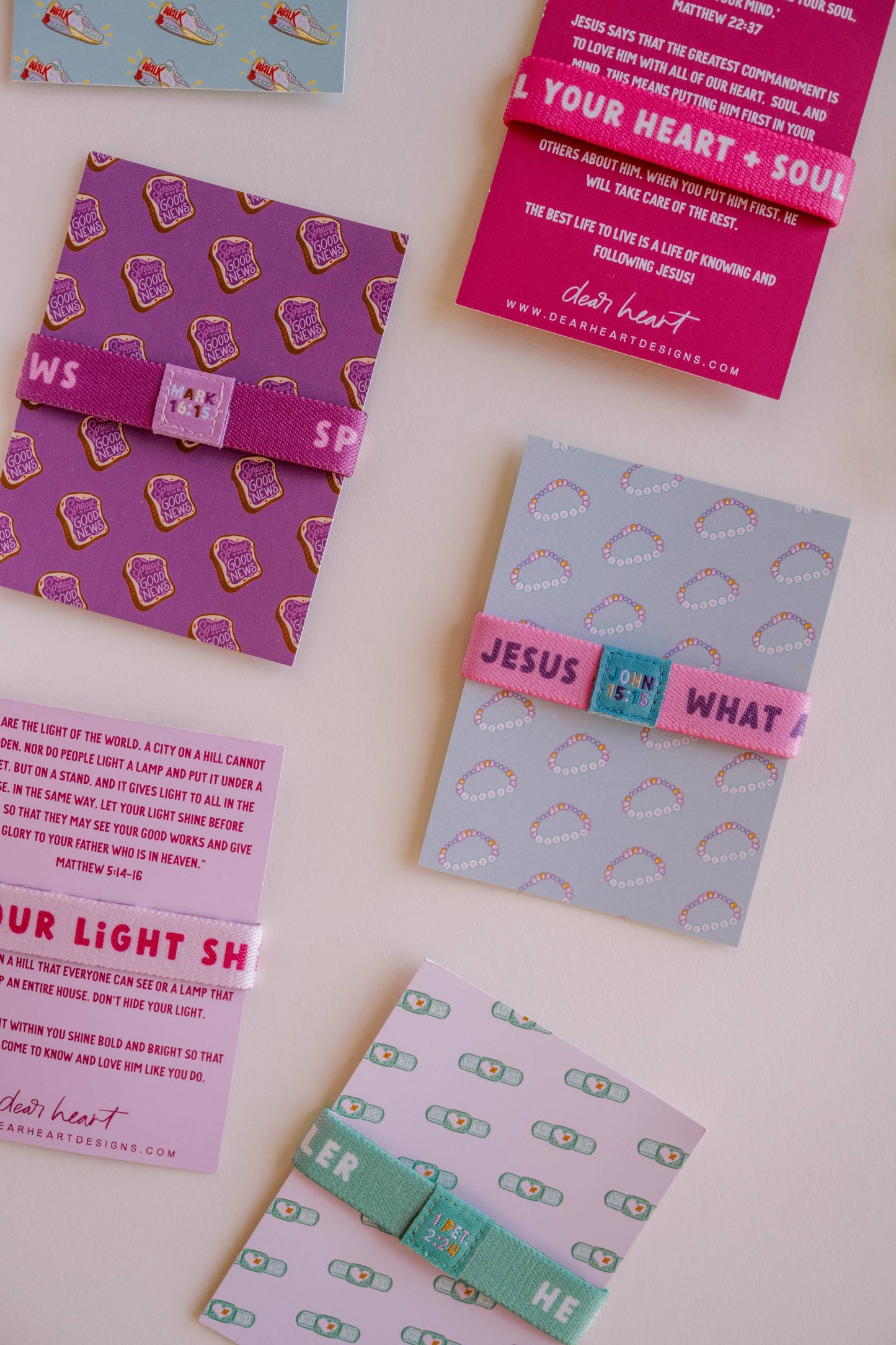 Green Band Jesus Heals Kids Bracelet - "He is a Helper & Healer"