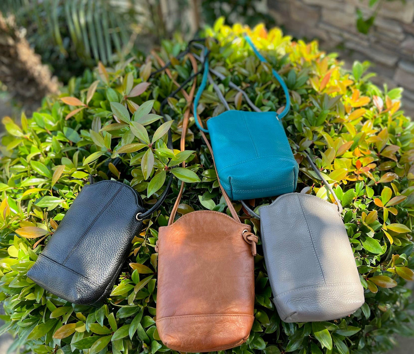 Black Soft Leather Crossbody Bag