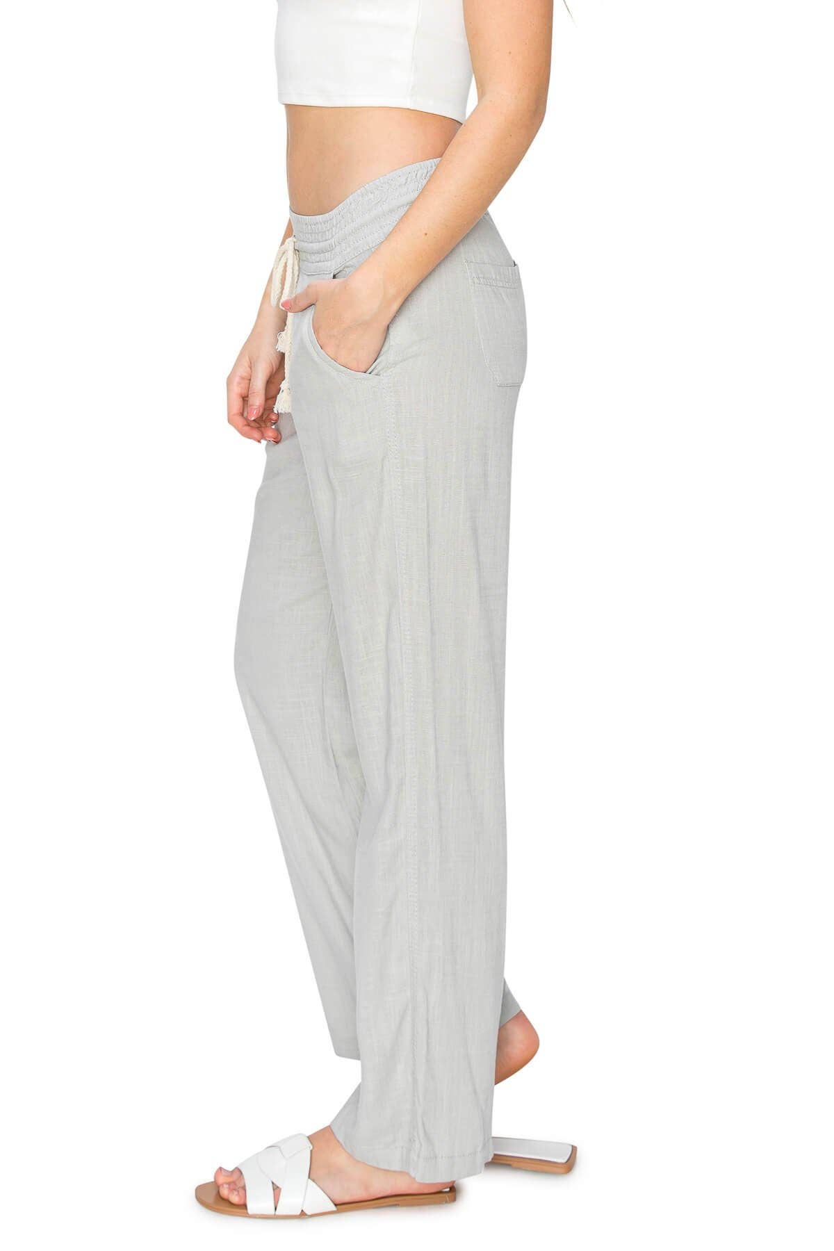 White Lounge Beach Trouser-137024