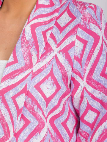 Vibrant Geo Design Blazer