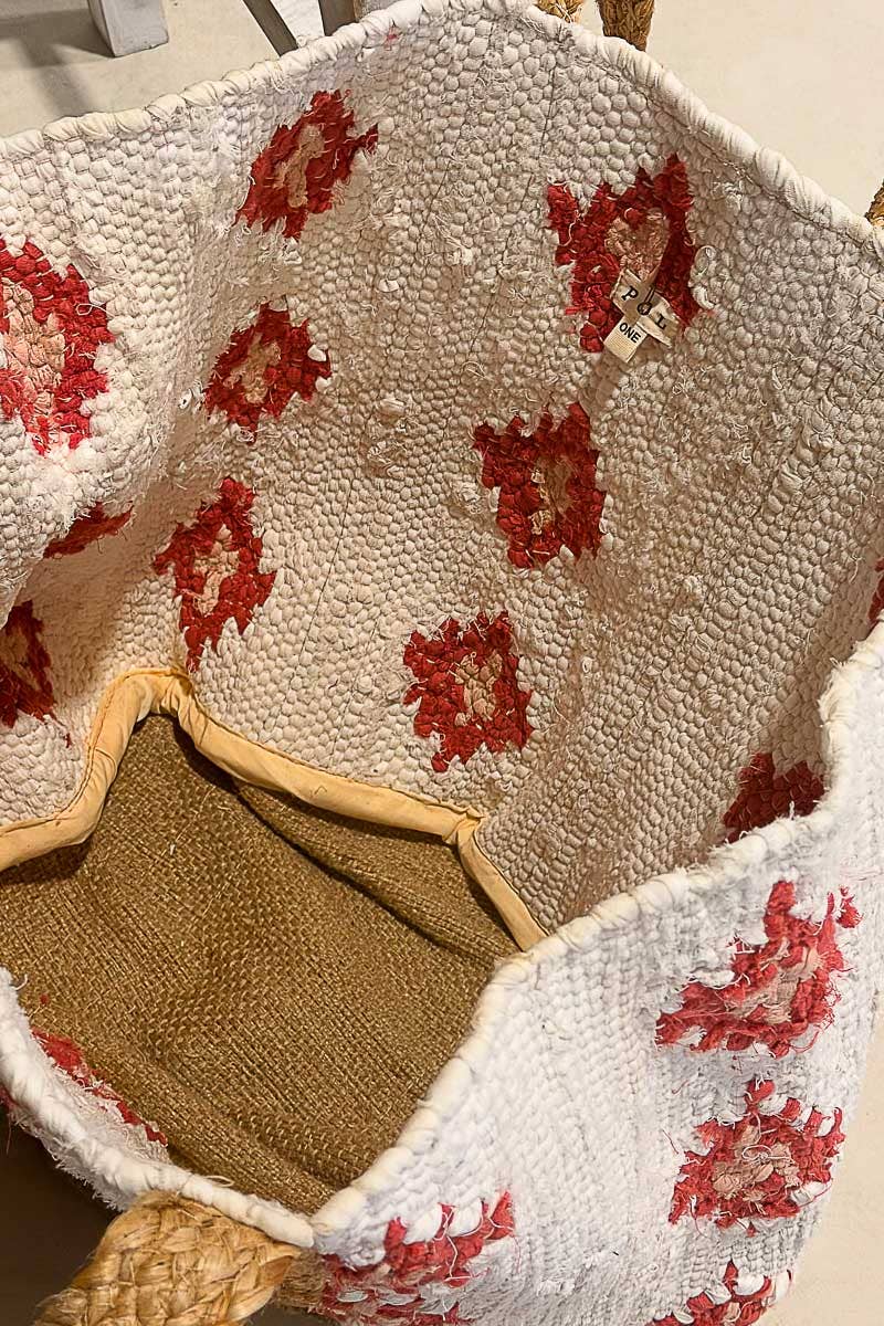 Red Star Cotton Weave Bag-BAGQB6