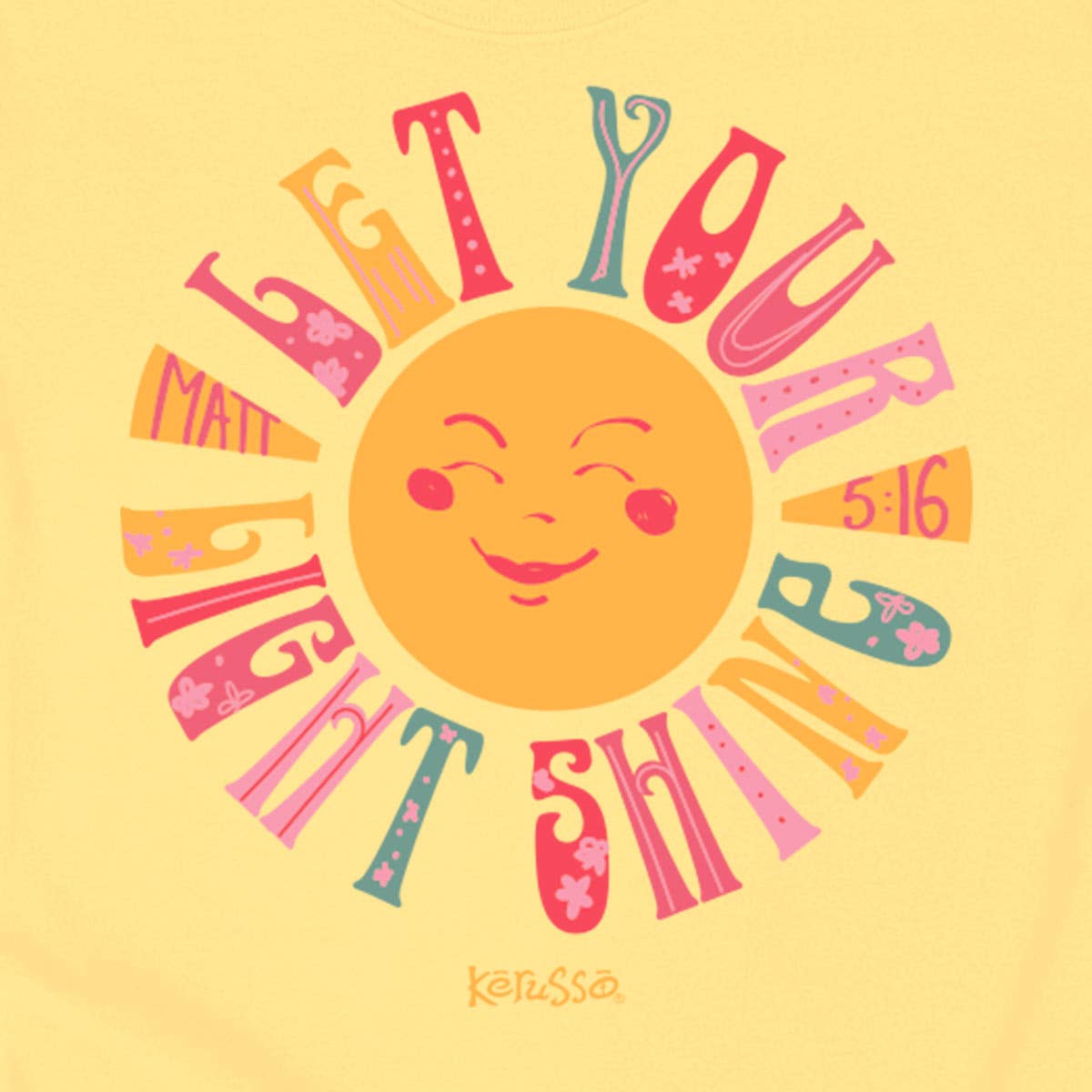 Banana 'Let Your Light Shine' Kids T-Shirt-104692