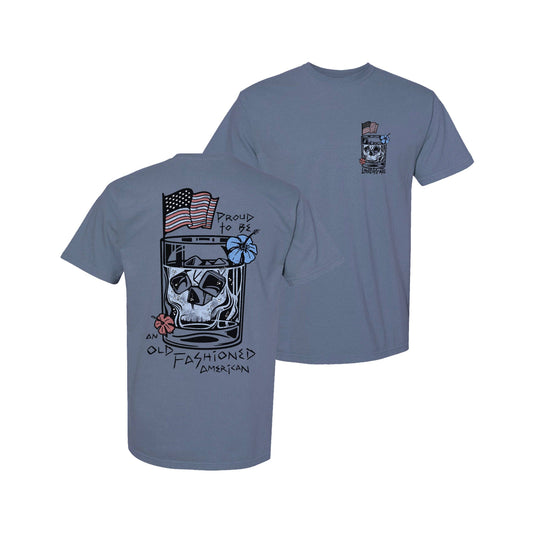 LP The 'American' Slate Blue Tee Shirt