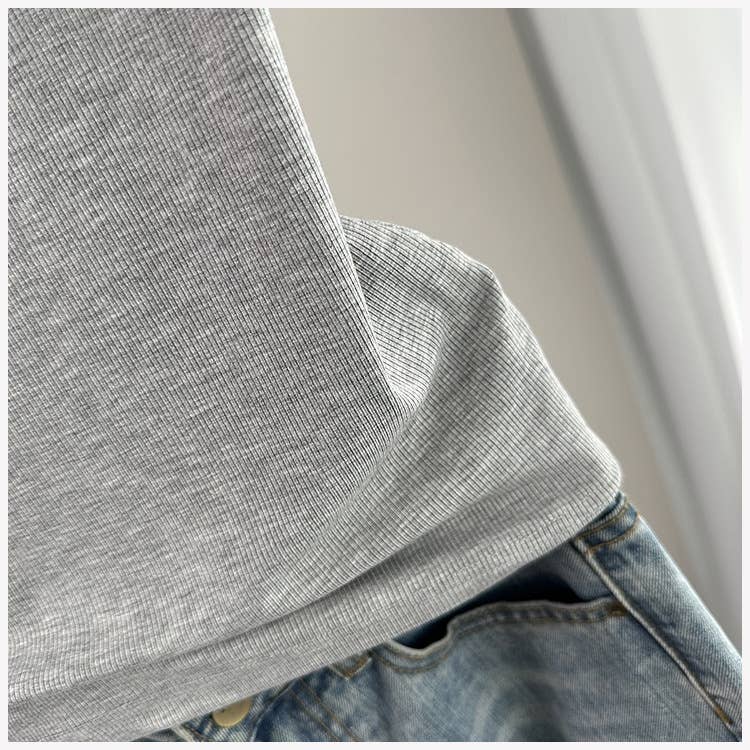 Variety of Colors Everyday outfit round neck rib fitted tank top -183398