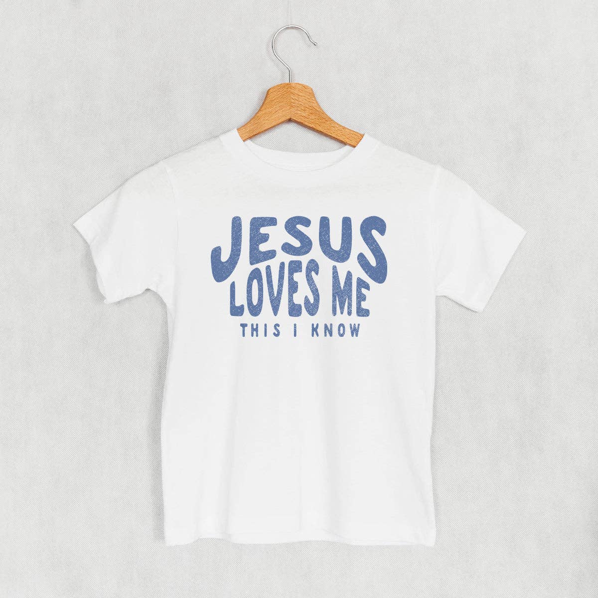 White "Jesus Loves Me This I Know" Kids/Toddler Tee-101371