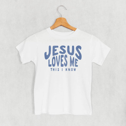 White "Jesus Loves Me This I Know" Kids/Toddler Tee-101371
