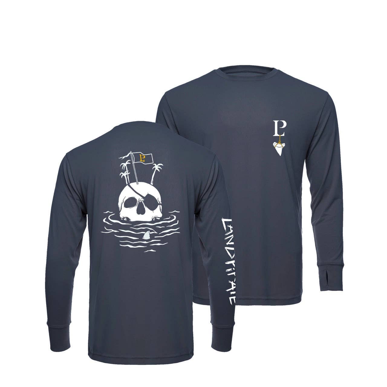 LP Steel Grey  UPF Protection  The 'Shady Castaway' Shirt