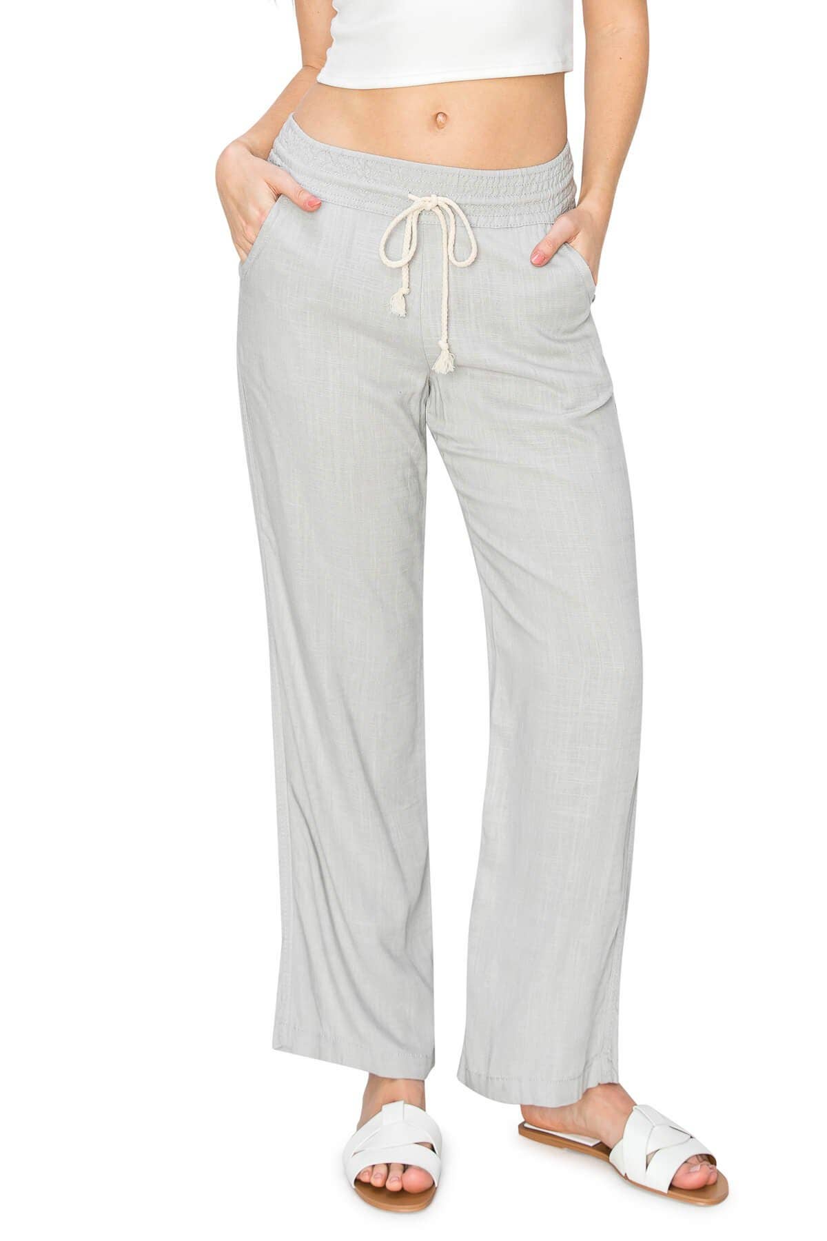 White Lounge Beach Trouser-137024