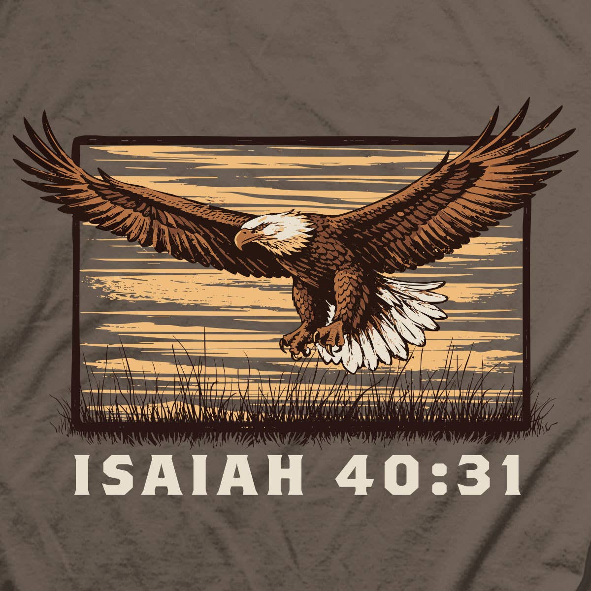 Brown Savana Renewed Eagle T-Shirt