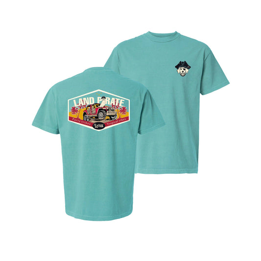 Teal Green 'Sneaky Jeep "Land Pirate" Tee Shirt
