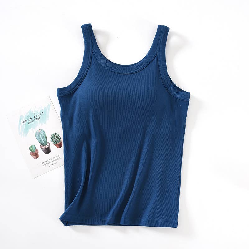 Cobalt Athleisure Built-in Bra Tank Top- 183382