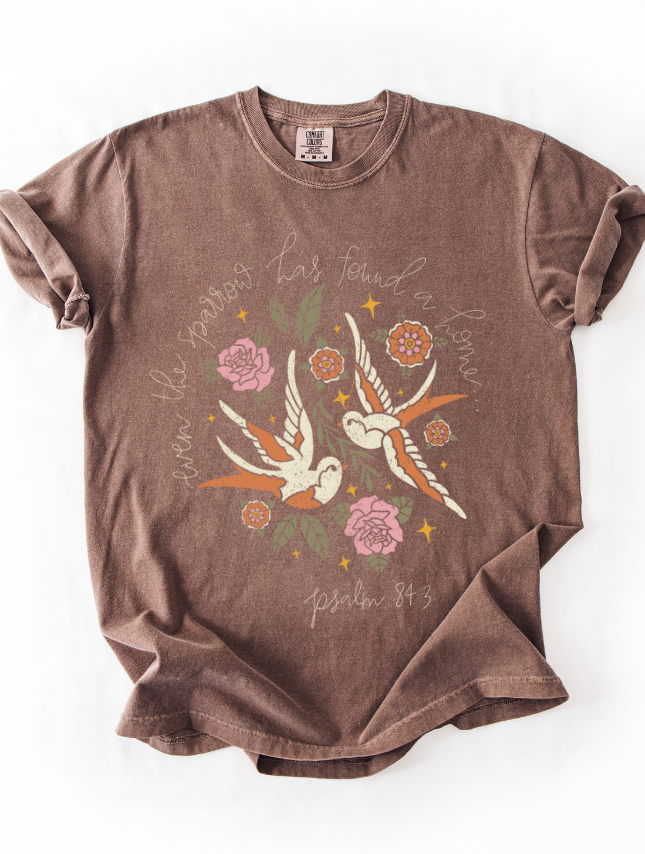 Expresso 'Even The Sparrow' Inspirational Cotton Tee